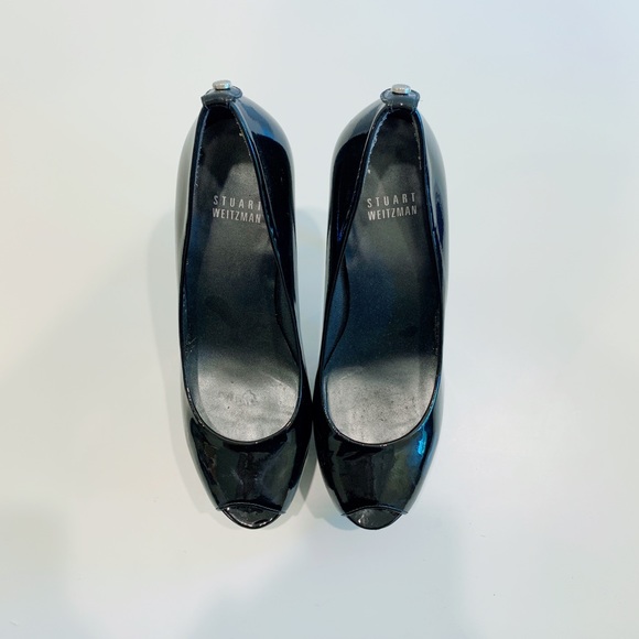 Stuart Weitzman Diplille Peep toe Patent leather - Picture 5 of 7